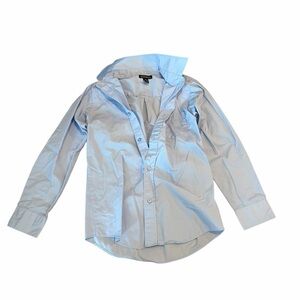 George Light Blue Button Down Shirt Kids Size L (10-12) Long Sleeve